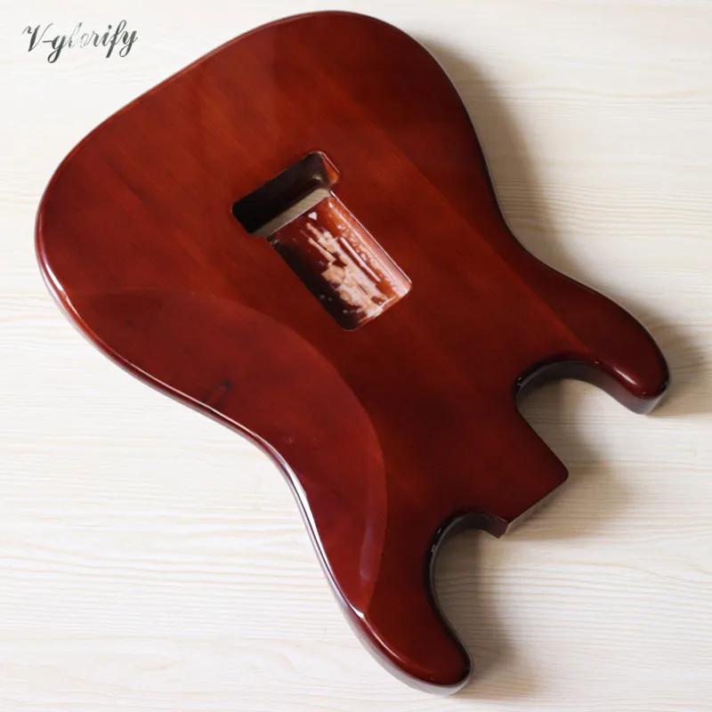 braun farbe ashwood st elektrische gitarre körper hochglanz gitarre barrel körper elektrische gitarre barrel free global shipping
