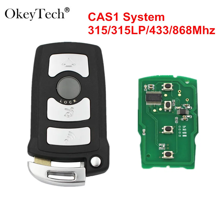 Okeytech 4 пуговицы 315/315LP/433/868 МГц PCF7944 CAS1 Смарт корпус автомобильного ключа