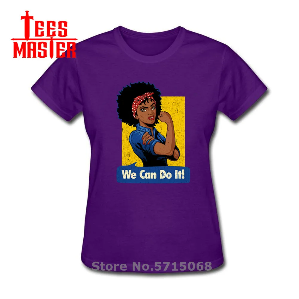 Camisa Tees We Can Do It Black Girl T shirt women Queen V2 femme equality girl power T-shirt Wonder tshirt camisetas | Женская одежда