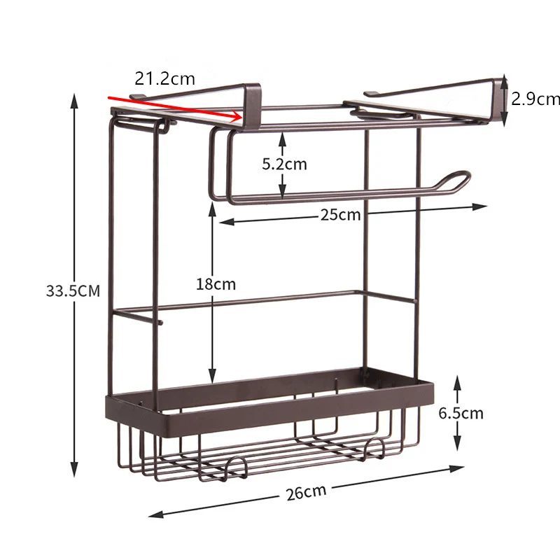 Полка для хранения приправ домашний кухонный держатель бумаги органайзер посуды