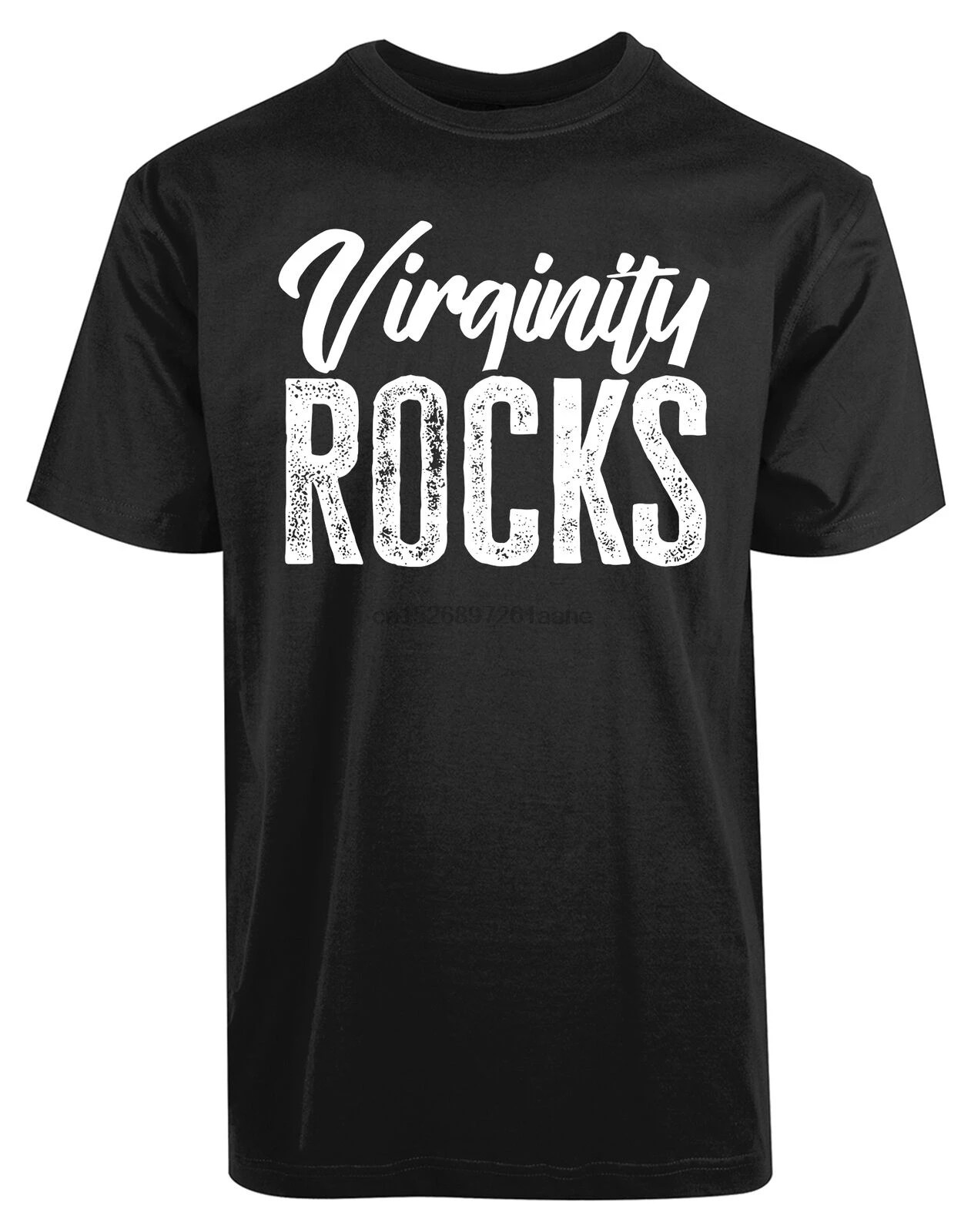 

Virginity Rocks Logo Funny Skippy T-Shirt Controversy Religious popular fation t shirt men