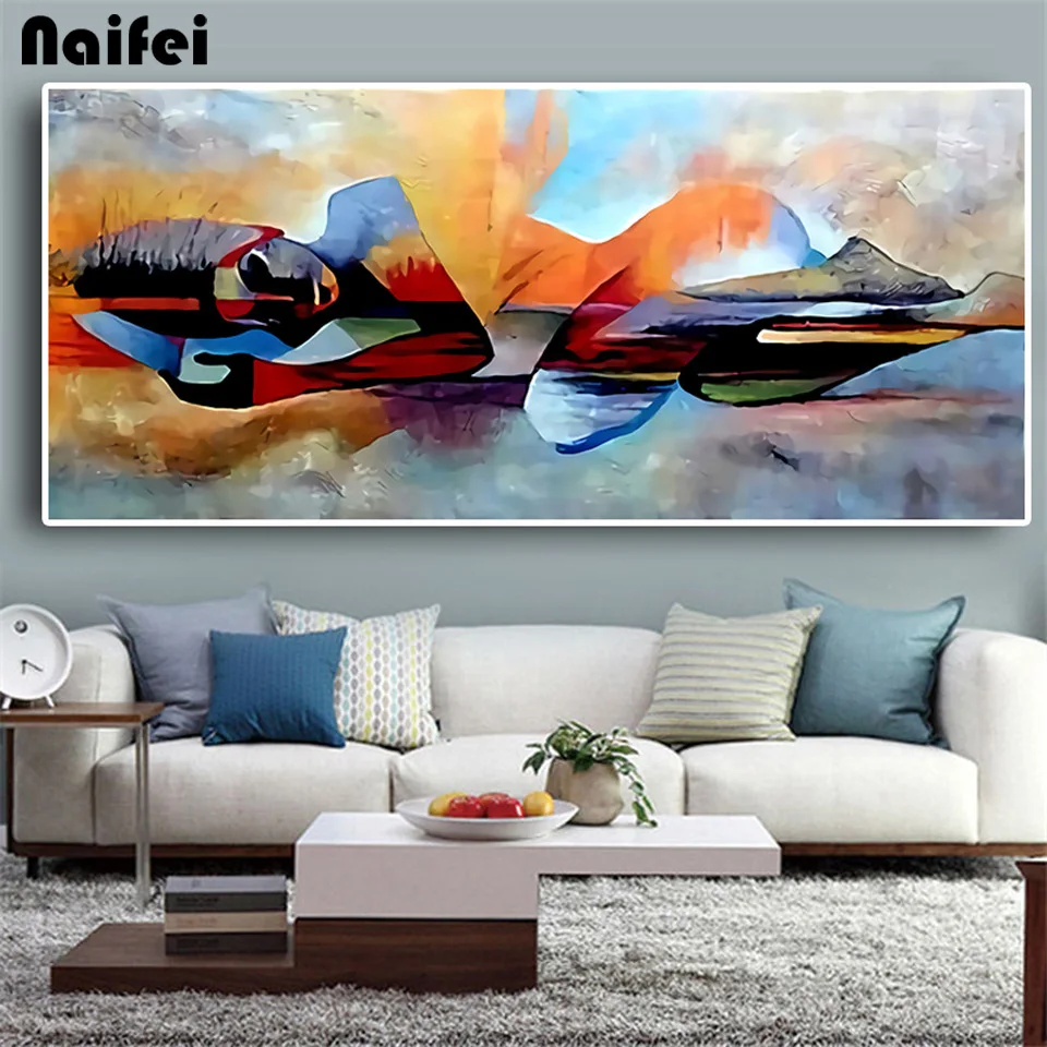 

Большой размер абстрактный красочный лорд Будда своими руками фотокартина вышивка фотография Набор для вышивки крестиком