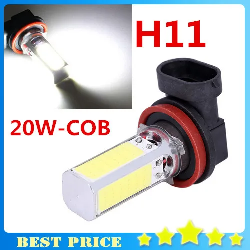 

1 PCS 12V Car Styling Exterior Light Parking H11 LED 20W Car High Power COB White Auto LED