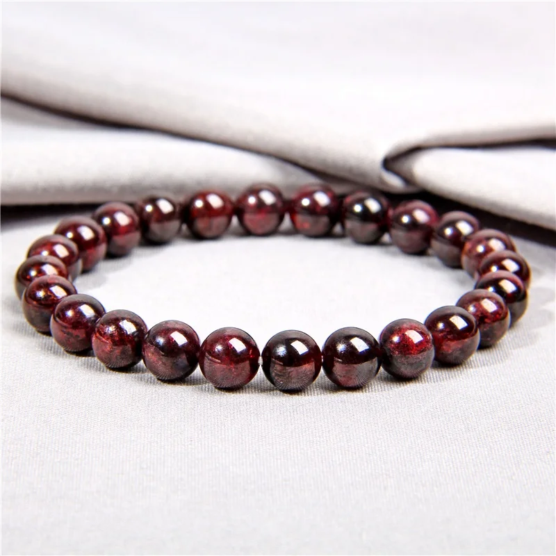 

Natural Garnet beads bracelet women men stone charm bracelets jewelry handmade high quality Garnet stone Jewelry drop shopping