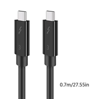 r91a thunderbolt 3 cable 40gbps supports 100w 20v5a charging 2 3ft 0 7m usb c compatible fireproof materials safe reliable