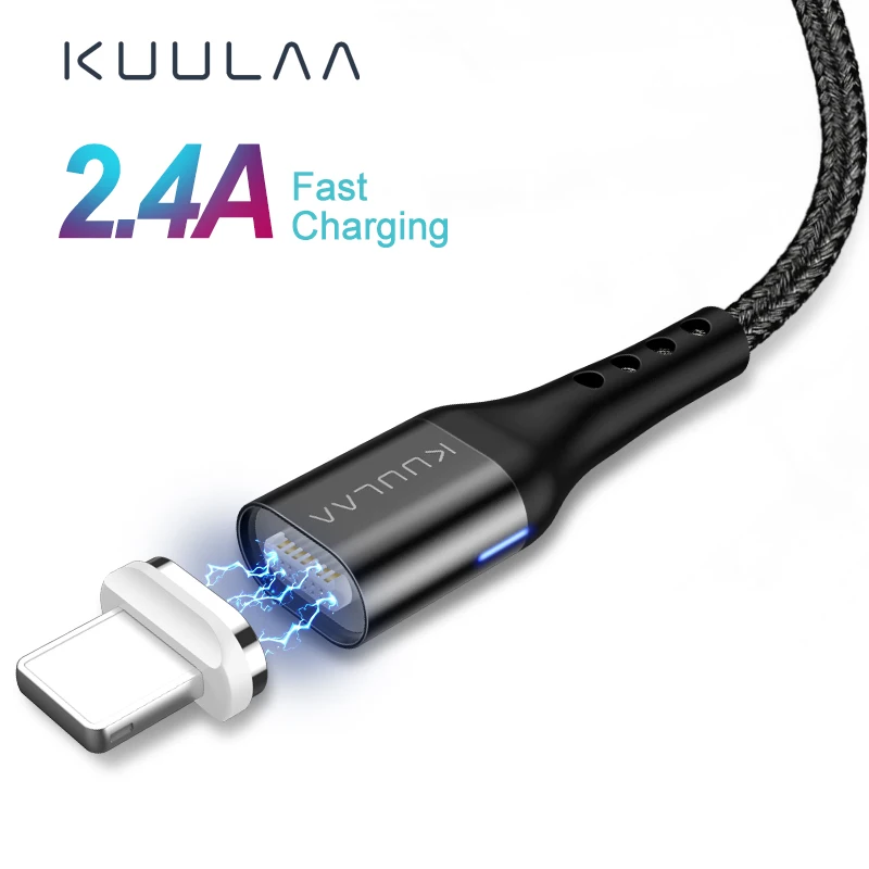 KUULAA Магнитный кабель Micro USB Быстрая Зарядка адаптер для samsung XiaoMi Redmi 6A huawei зарядное