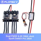 Электронный регулятор скорости 100 а + выключатель против искры Pro 280 Combo для электрического скейтборда радиоуправляемого автомобиля лодки FSESC на базе VESC4.20