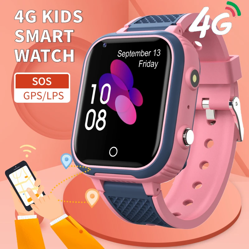 

2021 4G Smart Watch Kids GPS WIFI Video Call SOS IP67 Waterproof Child Smartwatch Camera Monitor Tracker Location Phone Watches
