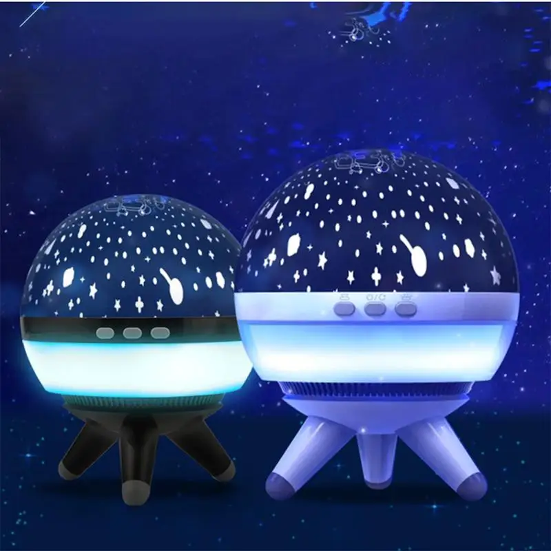 

Romantic Bedroom LED Night Light Rotating Star Projection Lamp Romantic LED Projection Lamp For Home Without Battery