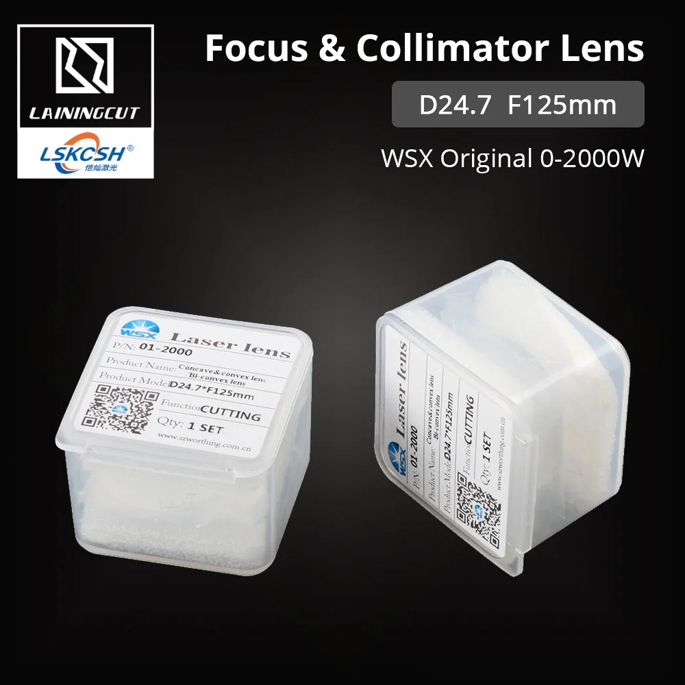 LSKCSH WSX оригинальный волоконного лазера коллиматорный &amp Фокусирующая линза D24.7