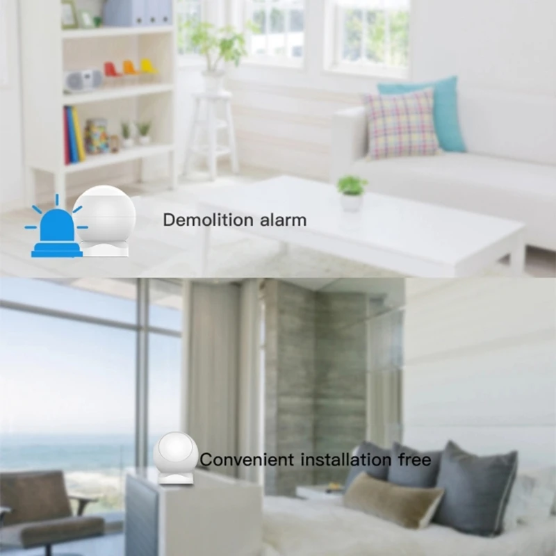 

T21B Anti-white Light Infrared Safety Security Alarm Compatible with Tuya ZigBee Human Sensor Ultra-low Power Consumption