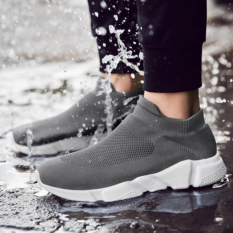 Светильник новинка дышащие летающие носки обувь мужские спортивные эластичные