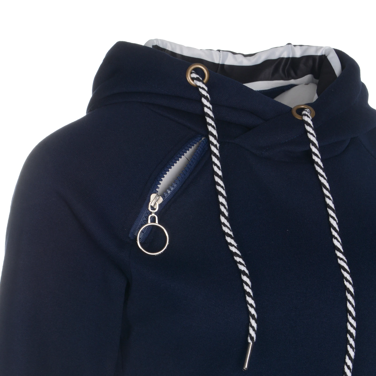 

Fashion Women Sweatshirt Pullover Hoodies Long Sleeve Dress Hooded Striped Hooded Tops Drawstring Sweatshirts Slim Long Hoodies