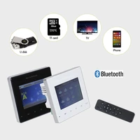 bluetooth home audio background music system mini wall mounted amplifier with remote controlfmusbsd cardsupport 2 8 speakers