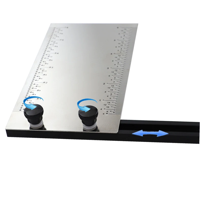 Деревообрабатывающий писец 6 дюймовая Т образная линейка калибровочный прибор