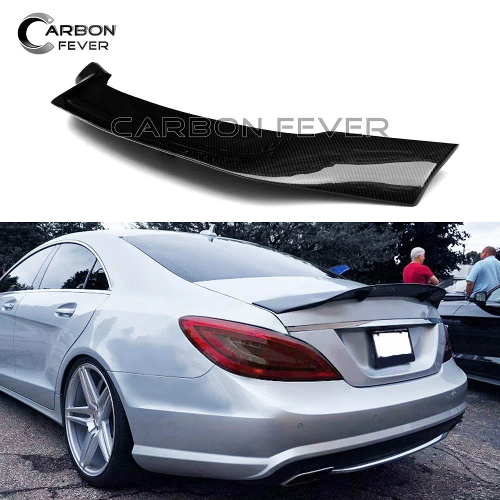 W218 спойлер для багажника из углеродного волокна на 2012 2018 CLS Class CLS350 CLS400 CLS450 CLS500 CLS63