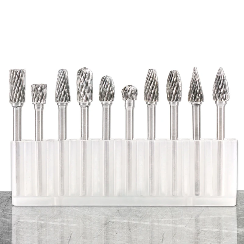 

10 шт., фрезы из карбида вольфрама с хвостовиком