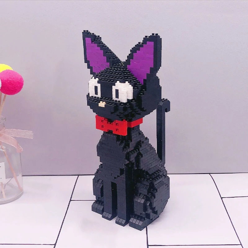 

Babu 8806 JiJi Cat Cartoon Animal Black Pet Building Blocks Set 3D Model DIY Diamond Mini Bricks Assembly Toy for Children Boys