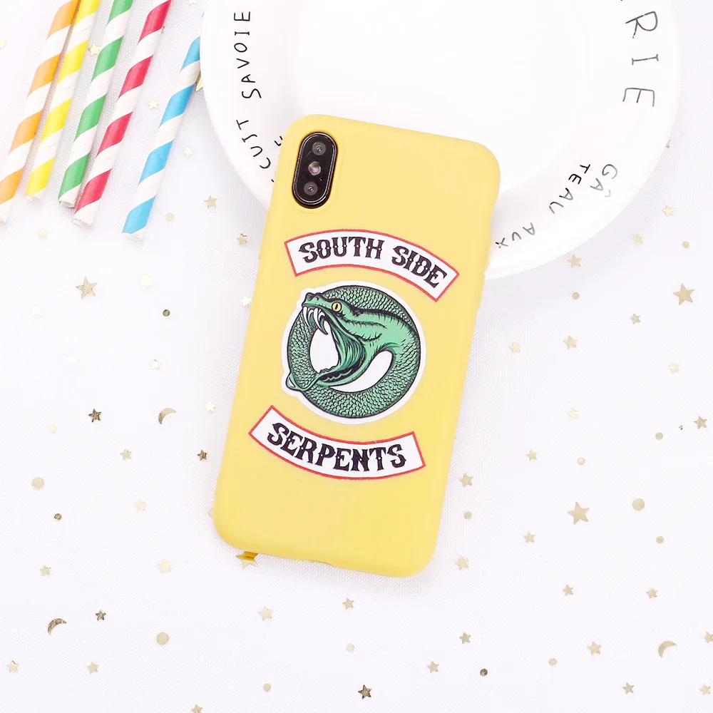 Силиконовый чехол для 12 13Mini 11 Pro 8 8Plus X XR 7 7Plus XS Max TV Riverdale Jughead Jones South Side Candy телефона