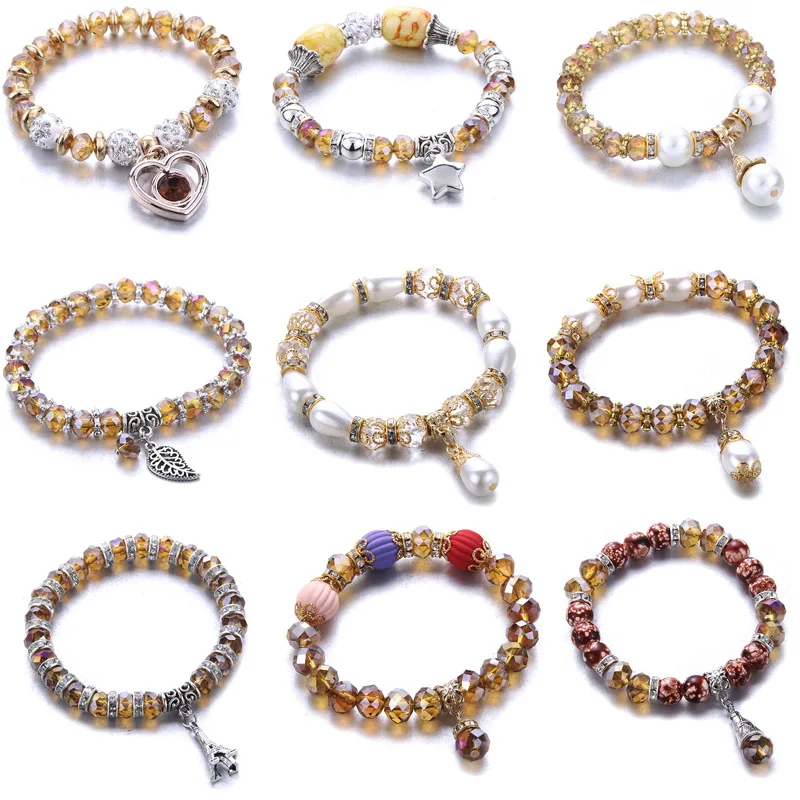 Красивые жёлтые бусины для браслета из натурального камня|Браслеты| |