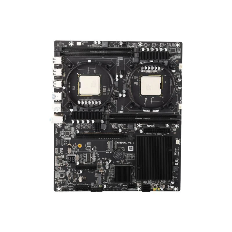 

X58 Dual V1.0 Desktop Motherboard NVME M.2 Interface for CPU Set DDR3 * 4 Memory Slot Low Power Express 16X USB 2.0 Slot
