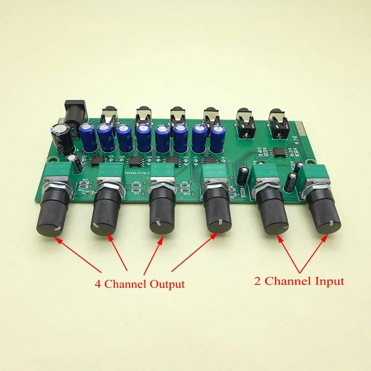 Стереозвук-миксер 12 В распределитель сигналов Селекторный переключатель 2 входа