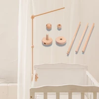 new 7pc assembly rattles bracket setinfant crib mobile bed bell bracket protection newborn baby toys wooden bed bell accessories