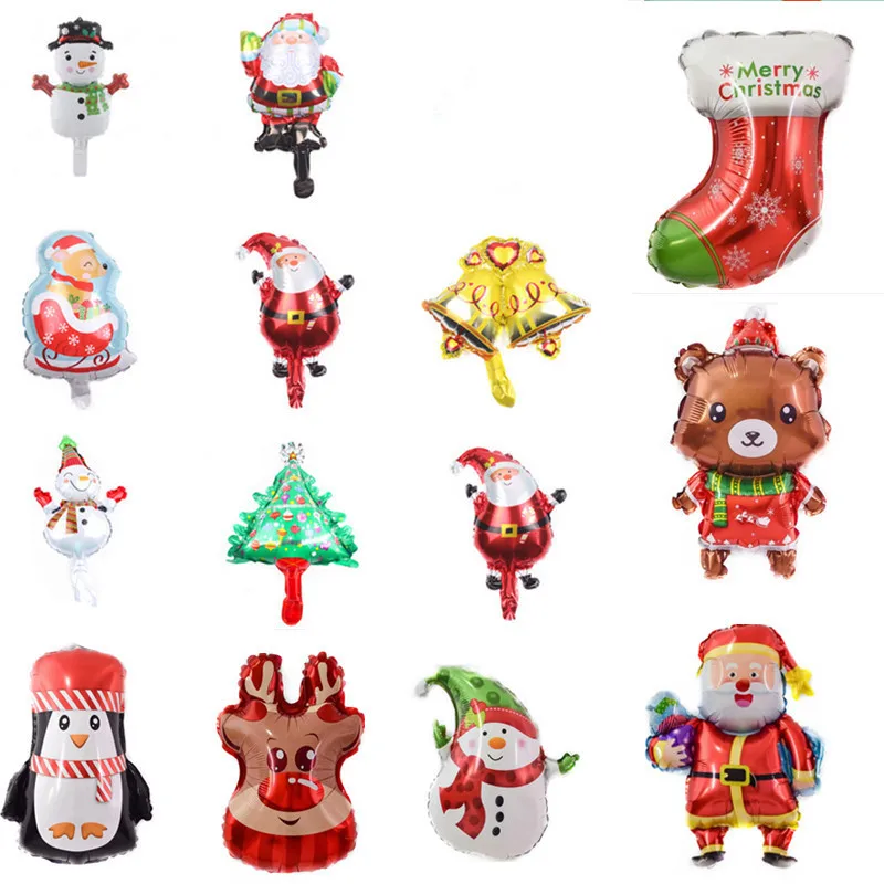 16inch Christmas stock Foil Balloons boy Globos tree Balloon party Decoration Navidad Gift Box Ball New Year | Дом и сад