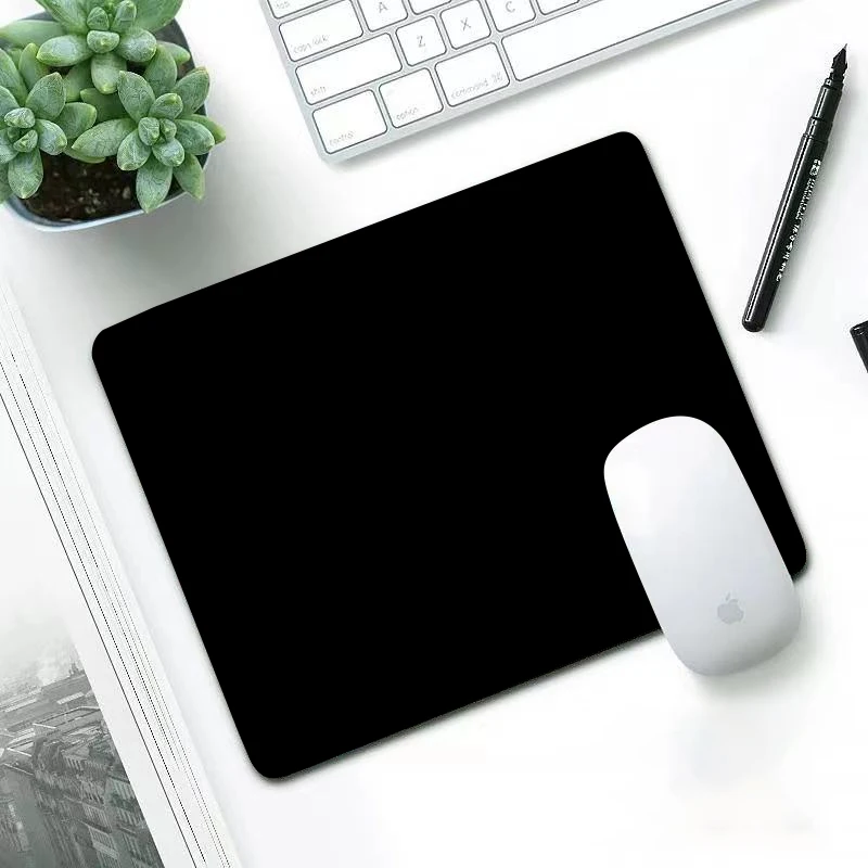 

small XS mouse pad leather student white-collar simple waterproof male and female writing pad office pad PU Solid color mousepad