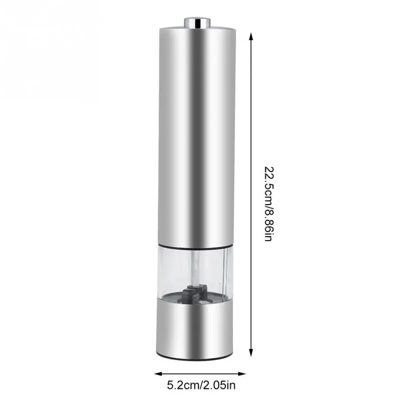 1 шт. нержавеющая сталь Автоматическая электрическая мельница для перца и соли
