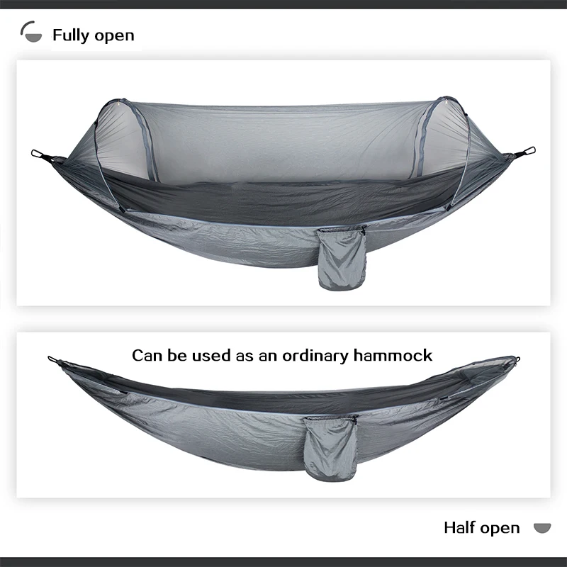 1-2 человека Открытый Кемпинг гамак с москитной сеткой висит спальная кровать для