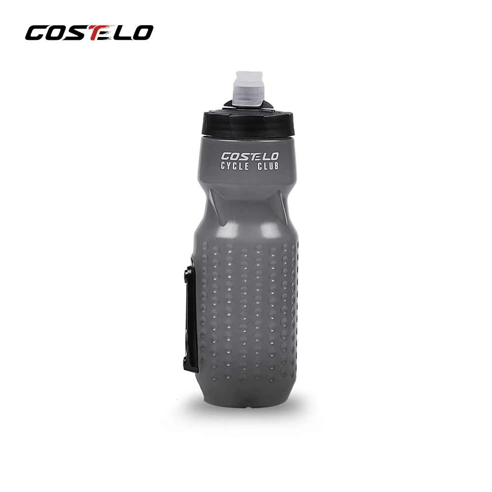Инновация Costelo, магнитное крепление для бутылки, велосипедные бутылки для воды, Спортивная бутылка для воды, 710 мл, фляжка для прессования - Цвет: Grey 1 pcs