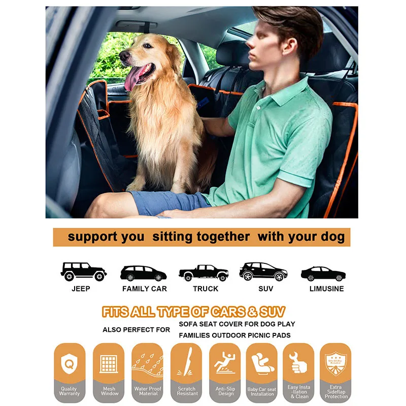 Miglior Nuovi Coprisedili Per Auto Per Animali Domestici Tappetino Per Cani-impermeabile Antiscivolo Resistente Allo Sporco Resistente Ai Graffi. Protezione Sedile Posteriore Per Auto/suv