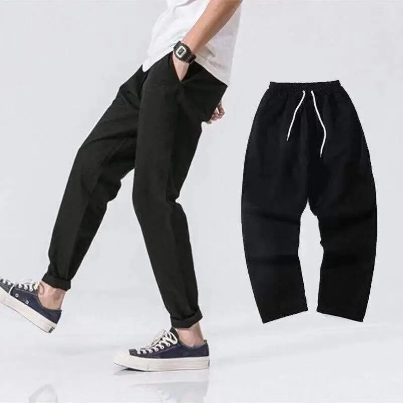 High waist pants loose joggers women army harem camo pants streetwear punk black cargo pants women capris trousers Korean ins images - 6