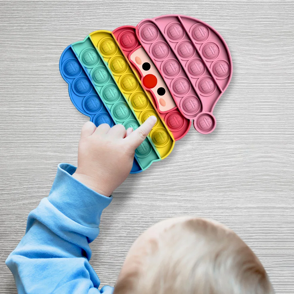 

Рождественская пузырьковая игрушка с Санта-Клаусом, набор для снятия стресса с кончиков пальцев, игрушка для снятия стресса, товары для сня...