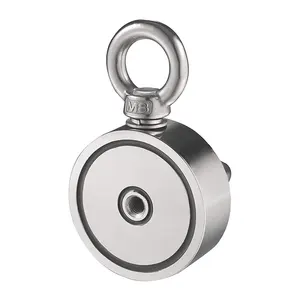 Сильный неодимовый магнит двухсторонний поиск магнитный крюк D48 - D74 * 28 мм супер мощный спасательный рыболовный магнит держатель для стаканчиков