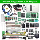 USB-программатор RT809H EMMC-NAND FLASH + 55 элементов BGA48 BGA64 BGA169 TSOP56 SOP44-DIP44, все адаптеры с EDID Cble + присасывающая ручка