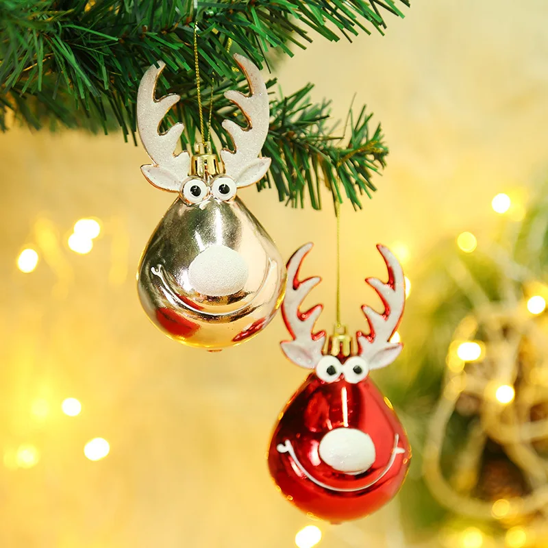 

Christmas Decorations Plastic Elk Xmas Tree Pendant Small Ornaments Pendants Christmas Tree Decoration Props Home Decoration