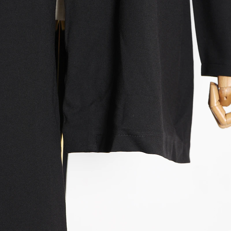 Жакет женский асимметричный с отложным воротником и длинным рукавом-фонариком |