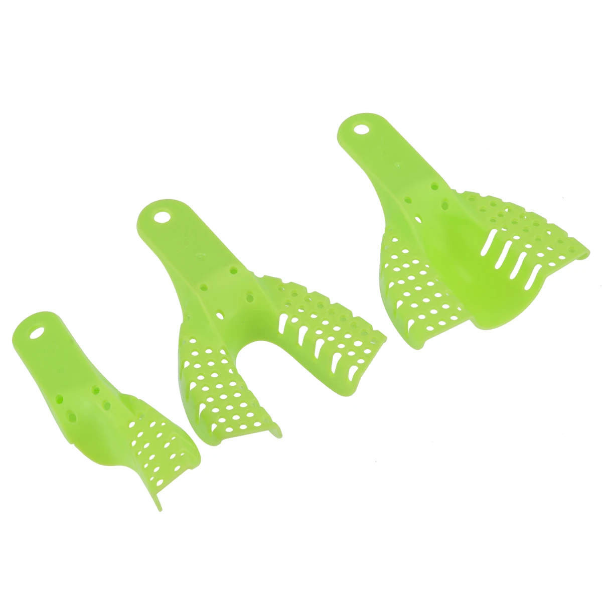 10 шт зубные оттискные ложки Пластик материалы зубы держатель зубной центральной