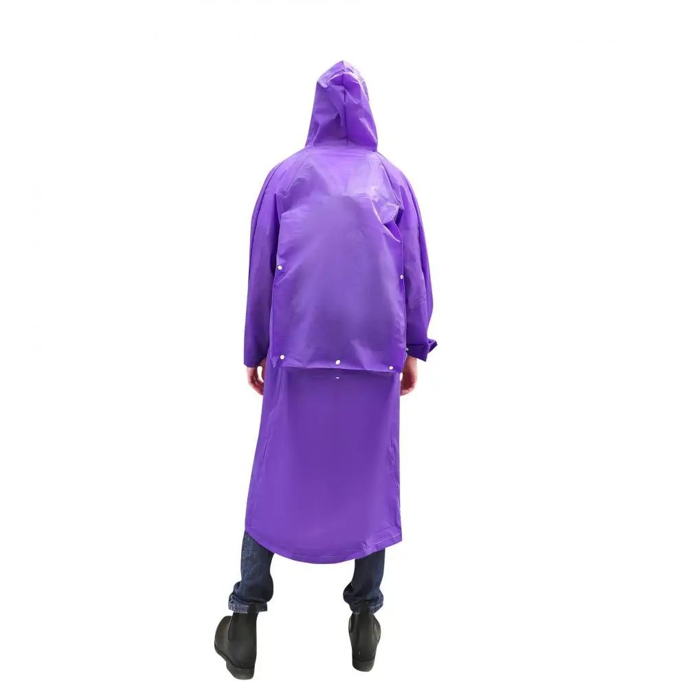 

1pc EVA Women Man Raincoat Waterproof Rain Poncho Coat Adult Transparent Hoodie Portable Rain Coat Camping Hoodie Rainwear Suit