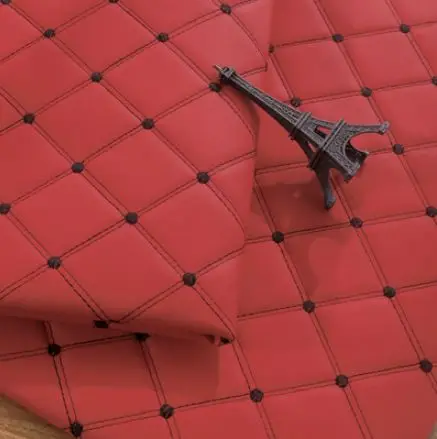 type6 Высококачественная искусственная тисненая кожа 100x145 см, ткань из искусственной кожи для шитья, искусственная синтетическая кожа - Цвет: type6