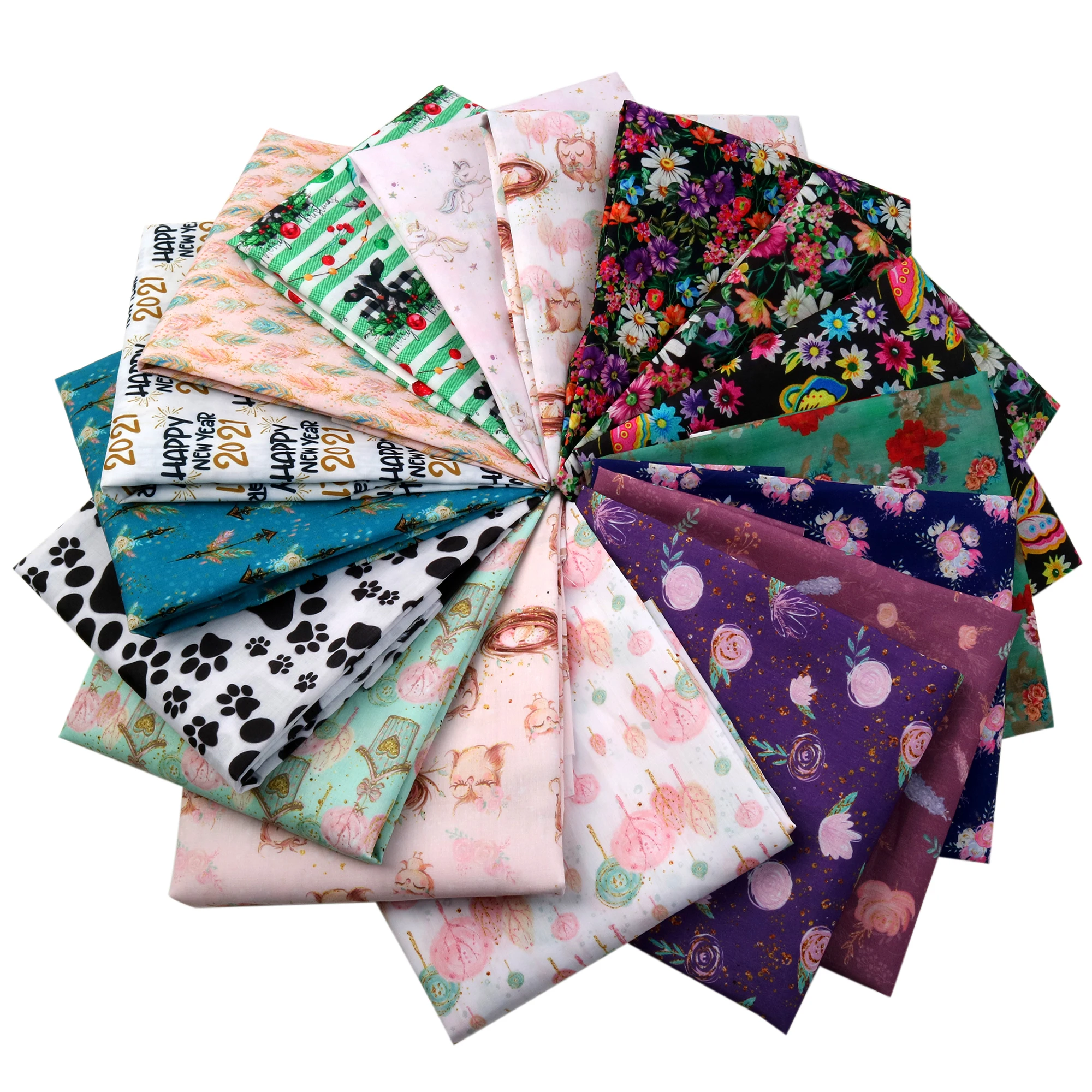 Аксессуары David сова цветок Полиэстеровая хлопчатобумажная ткань для тканей