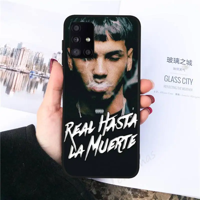 

Fashion Anuel AA Rapper Phone Case for samsung galaxy s21 s20 fe s10 a51 a52 a71 a50 a12 a72 a21s a70 note 20 10 ultra plus
