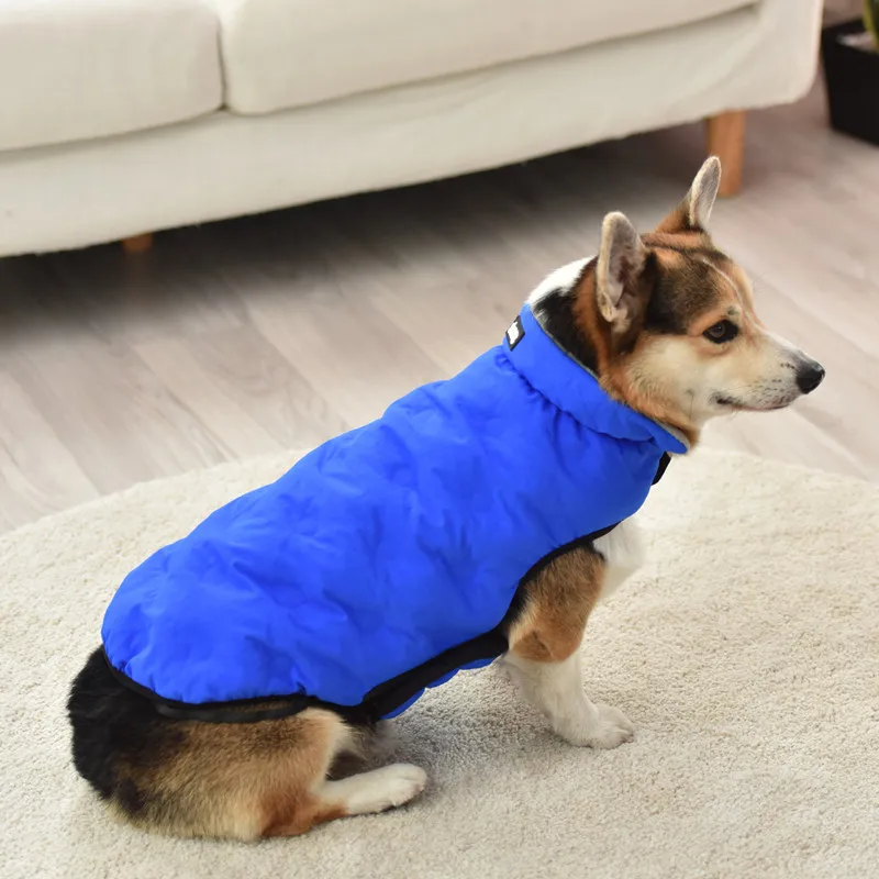 Одежда с принтом в виде собак зимние теплые Pet куртки для щенков