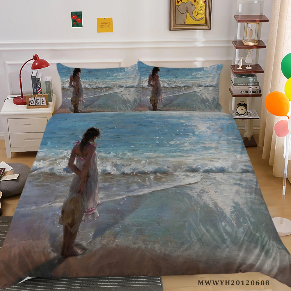 

Home Textile 3D Bedding Set King Size Duvet Cover Set 2/3 Pcs Modern Home Bed Set Pillowcase Dropship