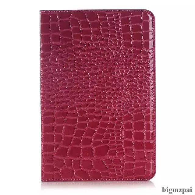 Чехол для планшета для samsung Galaxy Tab S2 9,7 T810 T815 SM-T815 из искусственной кожи с узором «крокодиловая кожа», защитный чехол-книжка с подставкой - Цвет: rose red