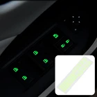 Автомобильной двери окна светящиеся кнопки Стикеры автомобильные аксессуары для Nissan Qashqai J11 J10 Juke X-trail Шкода Октавия Рапид Fabia