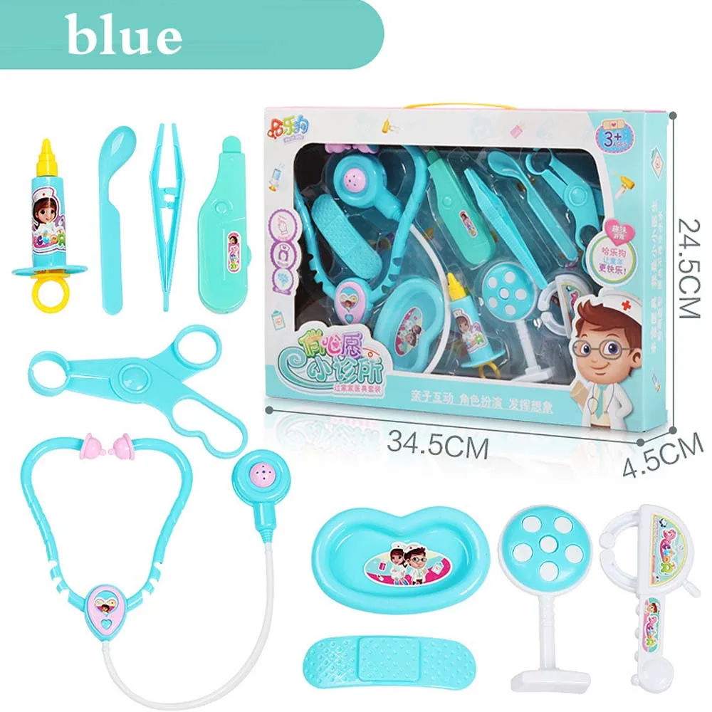 

Kids Simulation Medical Dentist Doctor Kit Nurse Hospital Play Educational Children's Games Wooden Toys Set for Girls Boys Gift