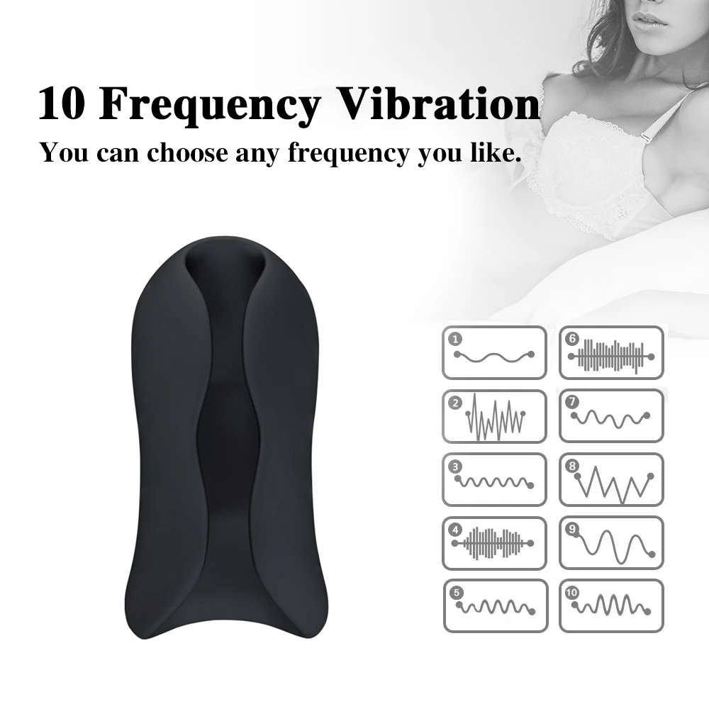 10 Частотный мастурбатор чашка для мужчин интеллектуальное нагревание